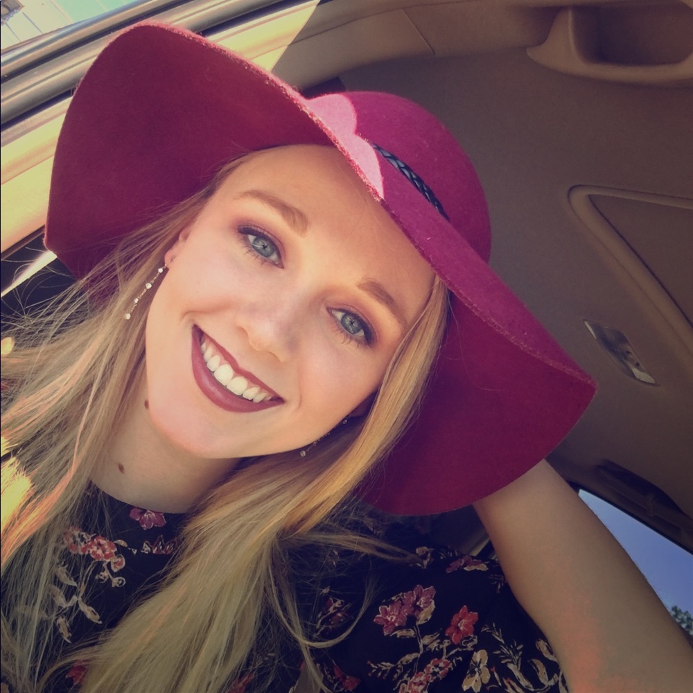 Burgundy Floppy Hat